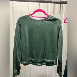 wild fable green cropped tee